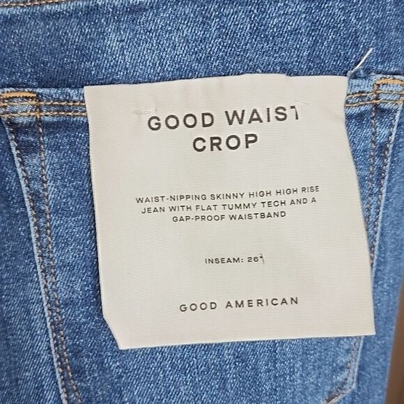 1073 NWT GOOD AMERICAN WAIST CROP SIZE 15 - Picture 5 of 7